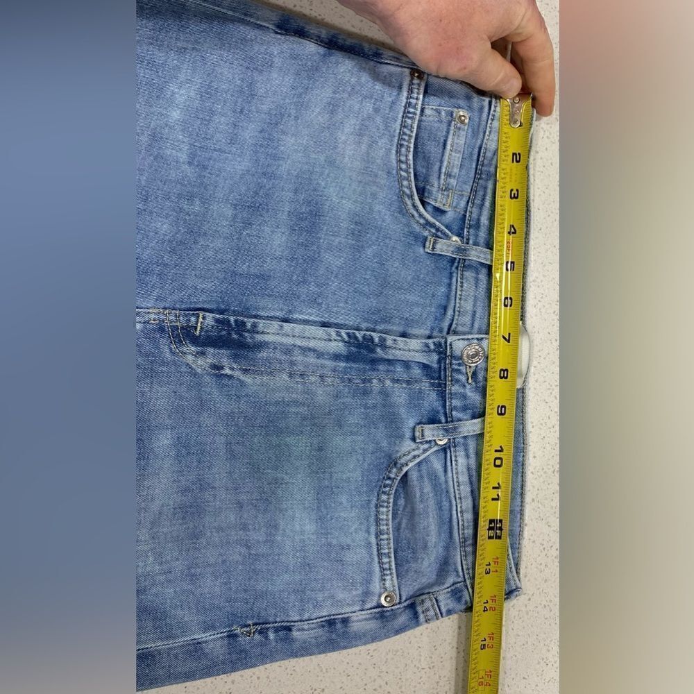 7 For All Mankind 29x28 Ultra HR Jo Wide Leg Stretch Denim Jeans EUC - Picture 11 of 11